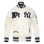 New York Yankees Best Of Satin Cream Jacket