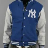 Ny yankees blue white letterman jacket