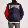 Ny yankees pro standard 27x world series block wool varsity jacket 2