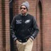 Nyc bradley cooper philadelphia eagles black varsity jacket