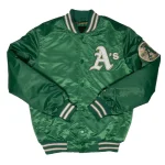 Oakland Athletics Vintage Green Satin Jacket