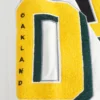 Oakland athletics mashup wool leather varsity jacket blackwhite 2 1
