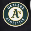 Oakland athletics mashup wool leather varsity jacket blackwhite 3 1