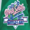 Oakland athletics retro classic womens full snap satin varsity jacket green 1