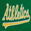 Oakland athletics retro classic womens wool leather varsity jacket green white 2