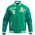 Oakland Athletics Retro Classic Wool/Leather Jacket