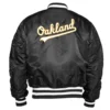 Oakland athletics x new era ma 1 bomber varsity jacket black 1 1