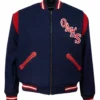Oakland oaks 1954 authentic navy wool varsity jacket 1