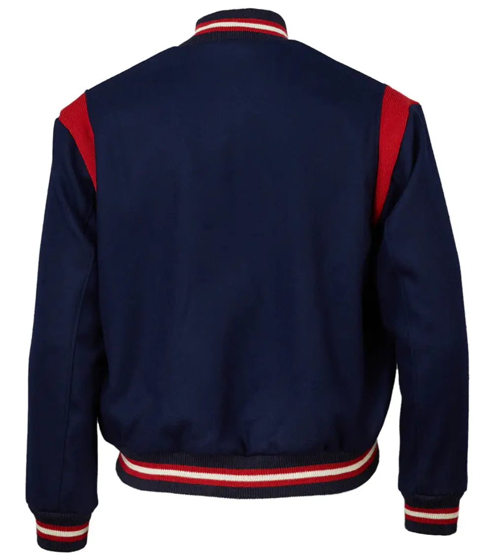 Oakland oaks 1954 authentic navy wool varsity jacket 2
