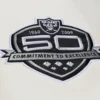 Oakland raiders browncream dusted varsity sleeve detail
