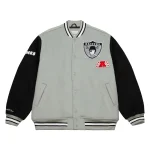 Las Vegas Raiders Team Legacy Gray/Black Satin Jacket