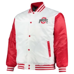Ohio state buckeyes big tall white jacket