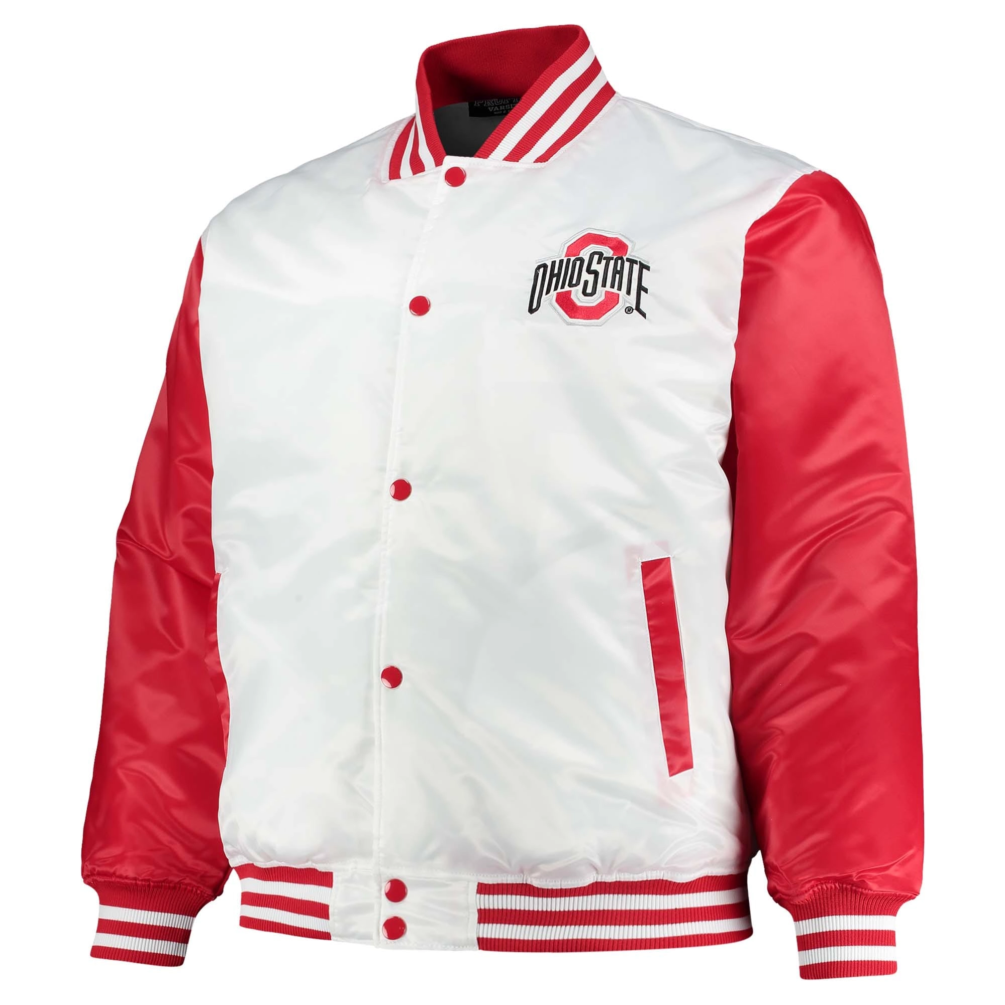 Ohio state buckeyes big tall white jacket