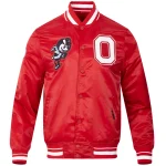 Ohio State Buckeyes Classic Red Satin Jacket
