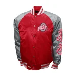 Ohio State Buckeyes The Game Red/Gray Satin Jacket