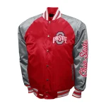 Ohio State Buckeyes The Game Red/Gray Satin Jacket