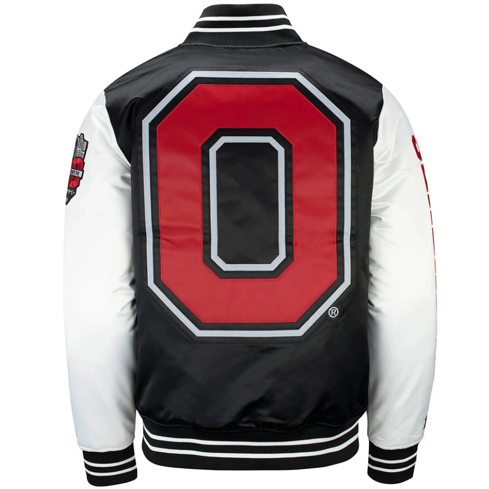 Ohio state buckeyes team origins satin jacket