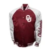 Oklahoma sooners franchise club the game satin varsity jacket 1