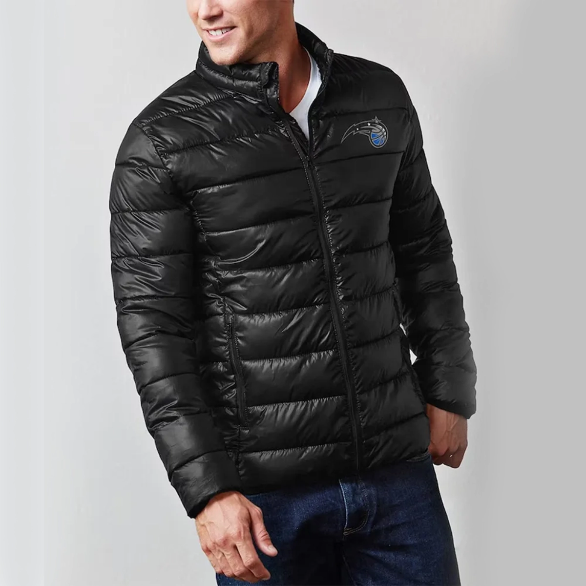 Orlando magic heater puffer zipper jacket