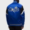 Orlando magic heavyweight satin varsity jacket