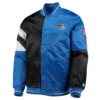 Orlando magic leader satin varsity jacket black blue 2
