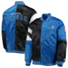 Orlando magic leader satin varsity jacket black blue 3
