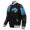 Orlando magic pro standard mashup black wool leather varsity jacket 1