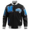 Orlando magic pro standard mashup black wool leather varsity jacket 2
