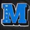 Orlando magic pro standard mashup black wool leather varsity jacket 9