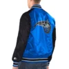 Orlando magic renegade satin varsity jacket blue black 2
