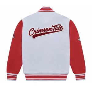 Ovo alabama crimson tide full snap whitered wool jacket
