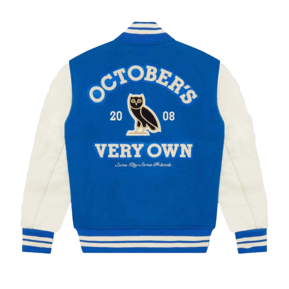Ovo collegiate wool leather varsity jacket