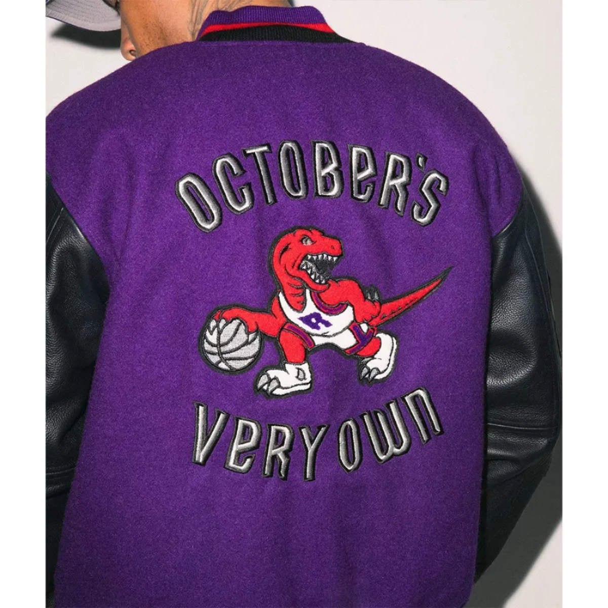 Ovo toronto raptors black purple jacket