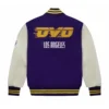 Ovo x los angeles lakers wool leather varsity jacket 2