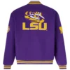 Ovo x lsu tigers time to shine full snap jacket purple