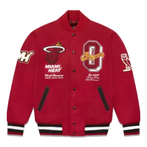 Ovo x nba heat varsity jacket 1 1