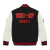 Ovo x toronto raptors blackcream wool leather varsity jacket 02