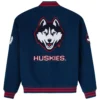Ovo x uconn huskies time to shine full snap varsity jacket