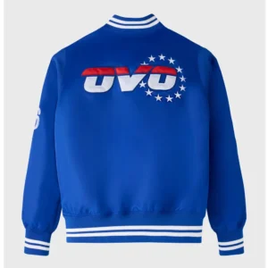 Philadelphia 76ers full snap satin varsity jacket