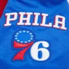 Philadelphia 76ers mashup full snap satin varsity jacket blue 2