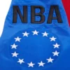 Philadelphia 76ers mashup full snap satin varsity jacket blue 3