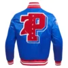 Philadelphia 76ers mashup full snap satin varsity jacket blue 5