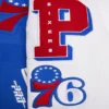 Philadelphia 76ers mashup wool leather varsity jacket blue white 1