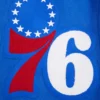 Philadelphia 76ers mashup wool leather varsity jacket blue white 2