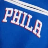 Philadelphia 76ers mashup wool leather varsity jacket blue white 4