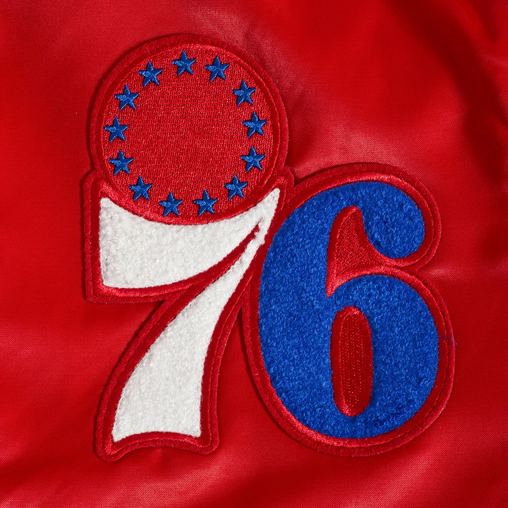 Philadelphia 76ers old english satin patch