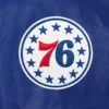 Philadelphia 76ers real leather varsity jacket blue 3