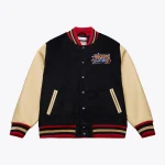 Philadelphia 76ers Team Traditions Wool/Leather Jacket