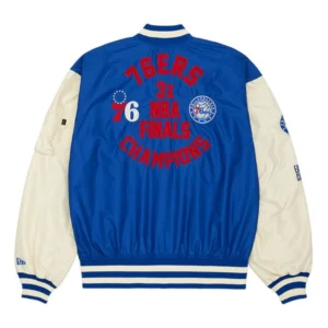 Philadelphia 76ers x alpha x new era l 2b bomber varsity jacket 1 1