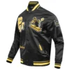 Philadelphia eagles best of mens black satin jacket